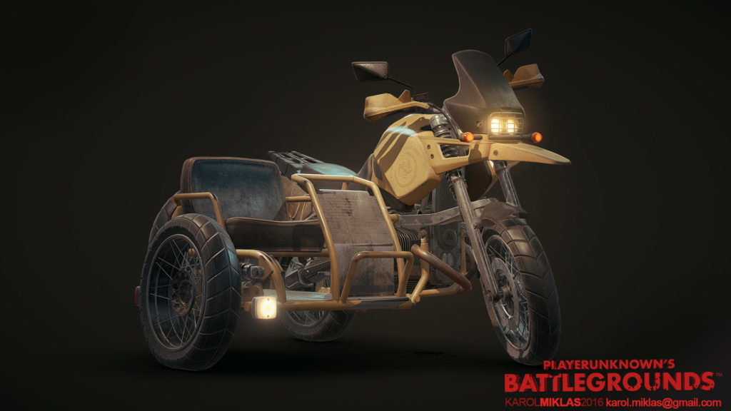 мотоцикл в PUBG